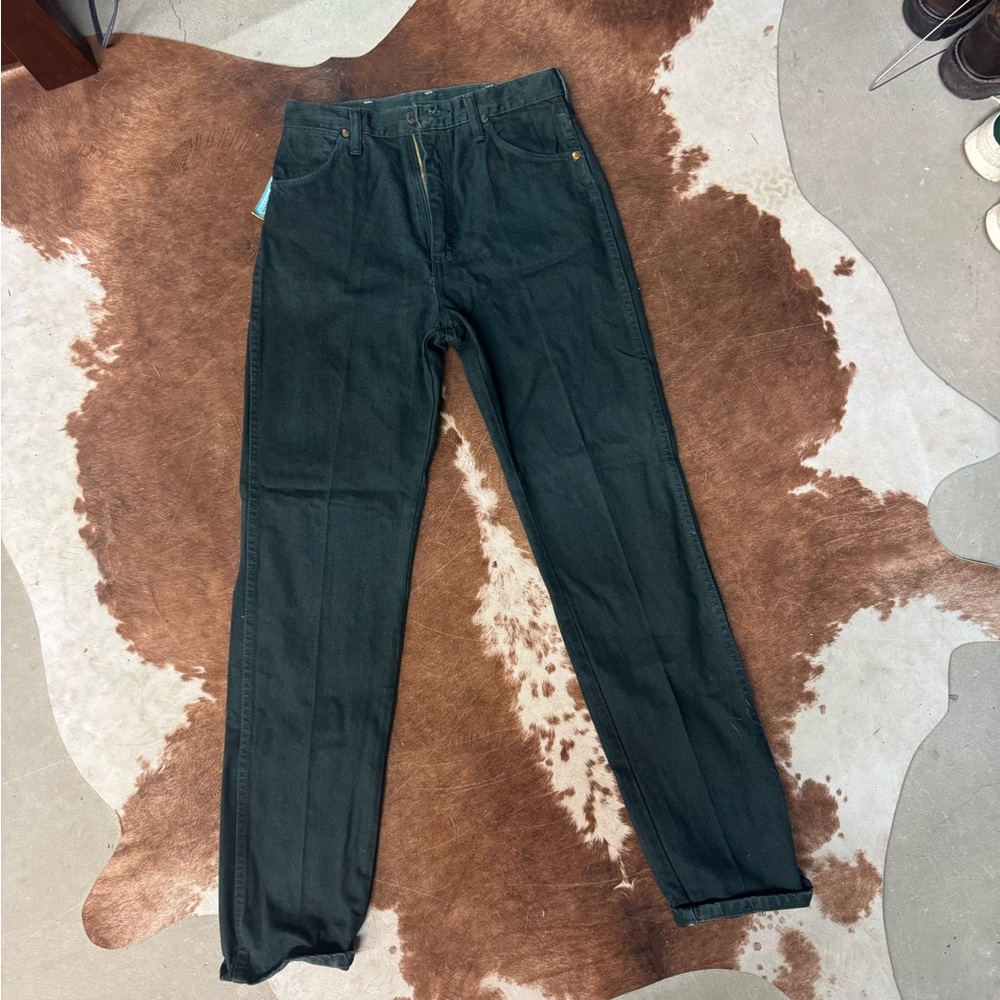 Green Cowboy Cut Wrangler Jeans